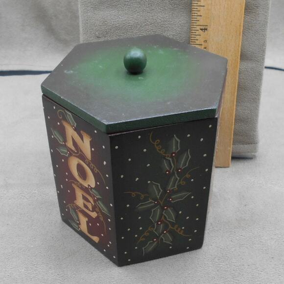 Vintage Crazy Mountain Designs NOEL Christmas Votive Candle Holder - Picture 4 of 8